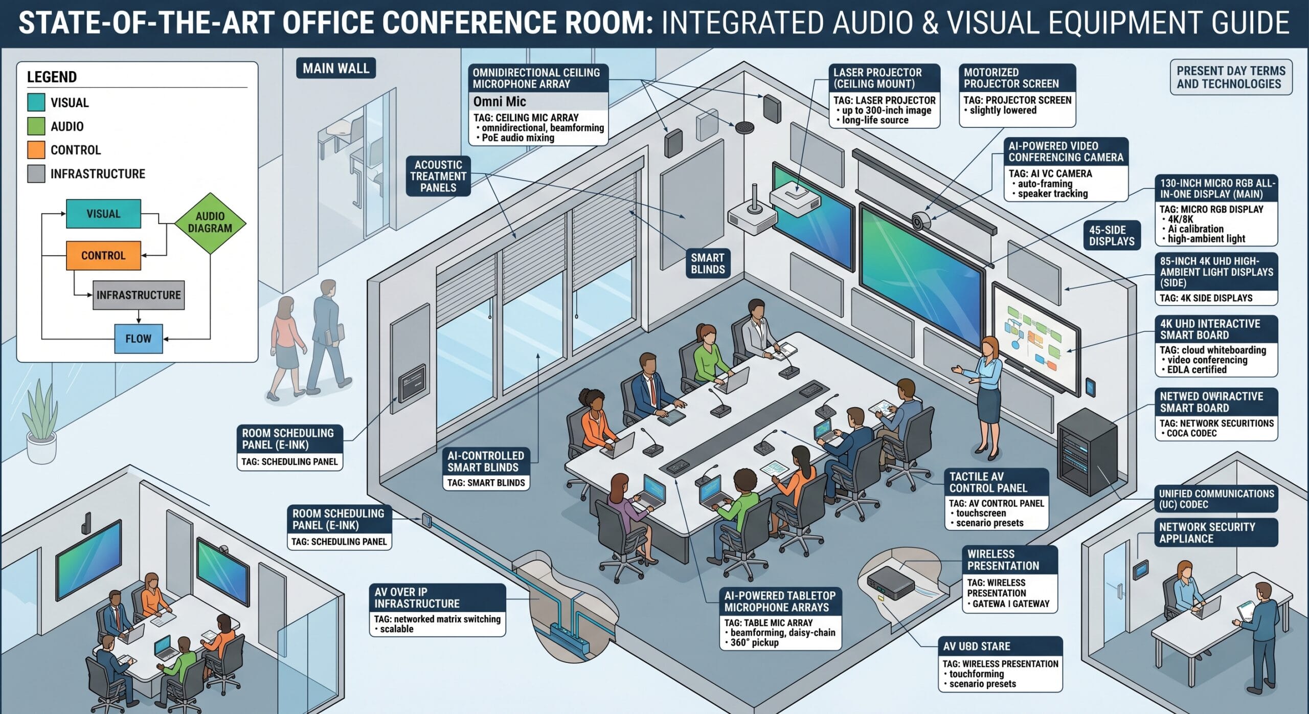 TCG conference room A/V installation — Trendset Communications Group