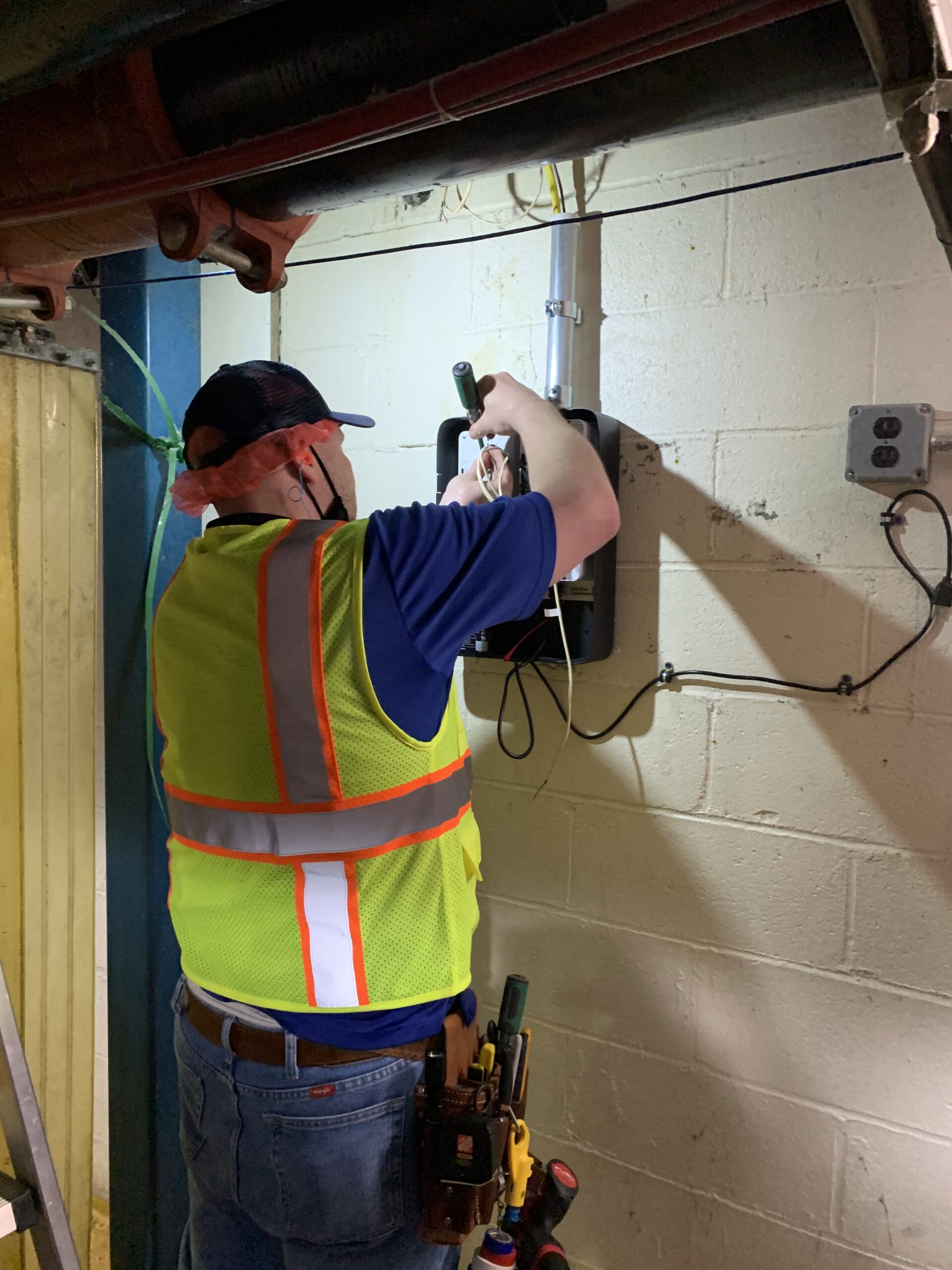 TCG team performing fiber optic installation in Michigan