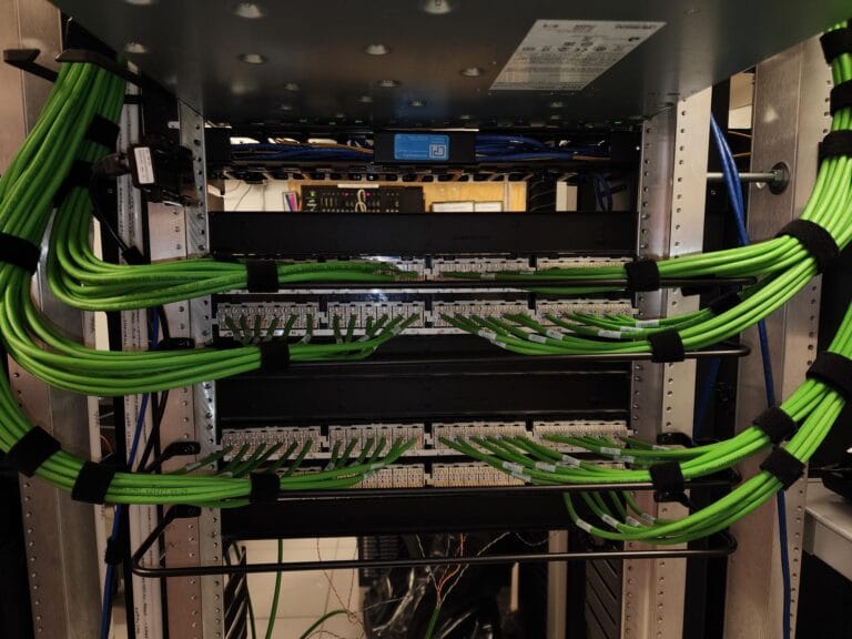CAT6 Cabling to Panduit CAT6 Patch Panels