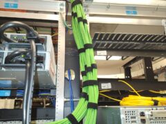 CAT Cable to Rack